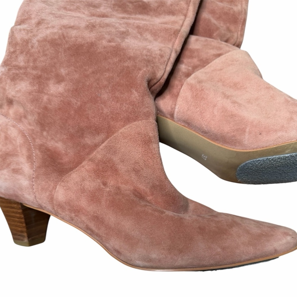 Silent D Tinglet Kitten Heel Boots Light Pink Suede Women’s Size 37 / US 6.5 - Picture 11 of 11